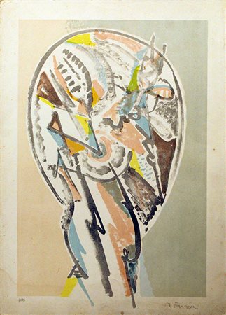 MARIO FRANCESCONI, "Astratto", anni '80