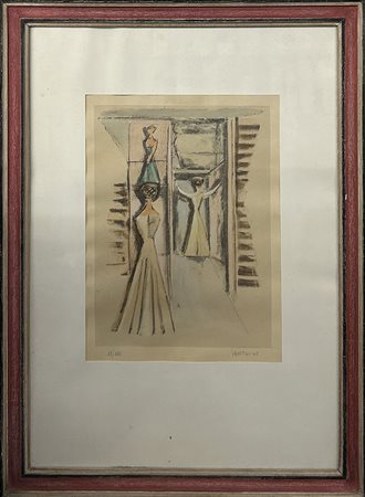 MASSIMO CAMPIGLI, "Donne alla finestra", 1945