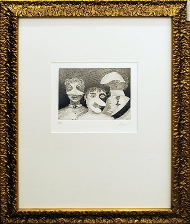 ENRICO BAJ, "Family", 1971