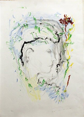 ERNESTO TRECCANI, "Profilo maschile", 1970