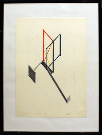 GIANFRANCO PARDI, "Progetto per grande scultura in legno dipinto", 1983