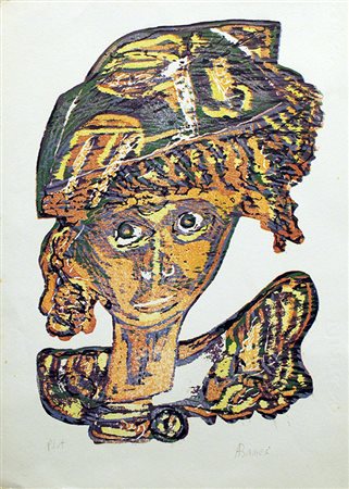 ANTONIO BARBERI, "Volto", anni 90' circa