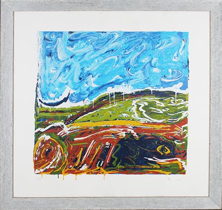 MARIO SCHIFANO, "Veduta italiana", 1997