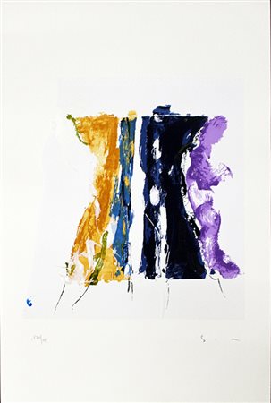 Mario Schifano, "Paesaggio Anemico con Viola"