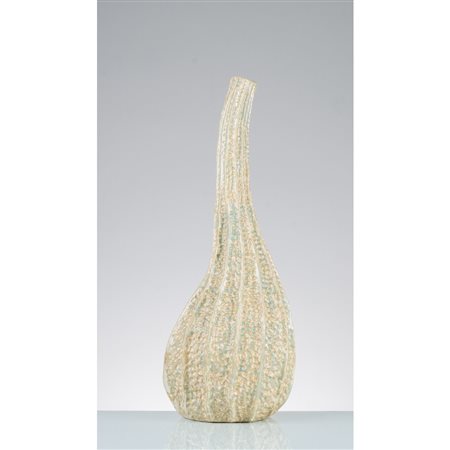CERAMISTA ITALIANO, Vaso con corpo di zucca in ceramica