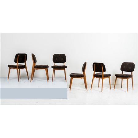 PRODUZIONE SCANDINAVA 1960 ca., Sei sedie