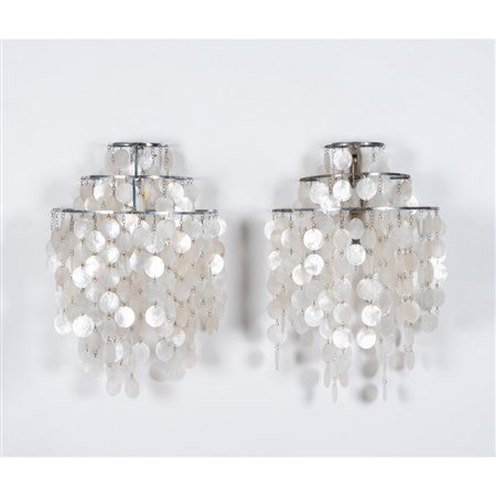 SPACE AGE, Coppia di lampade da parete