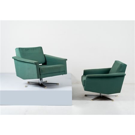 PRODUZIONE DANESE 1960 ca., Coppia di poltrone