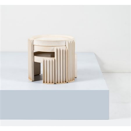 GIANFRANCO FRATTINI, Tre tavoli sovrapponibili “Young Play”