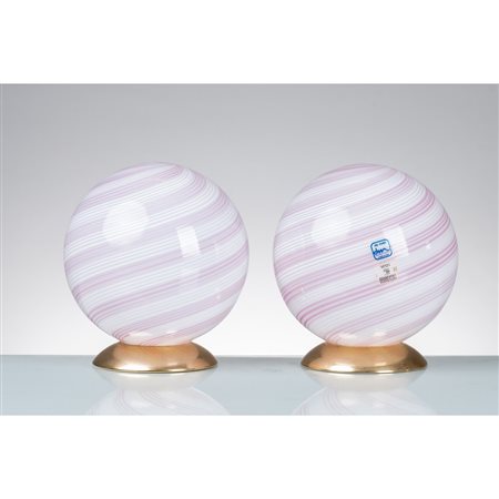 DE MAJO, Coppia di lampade da tavolo