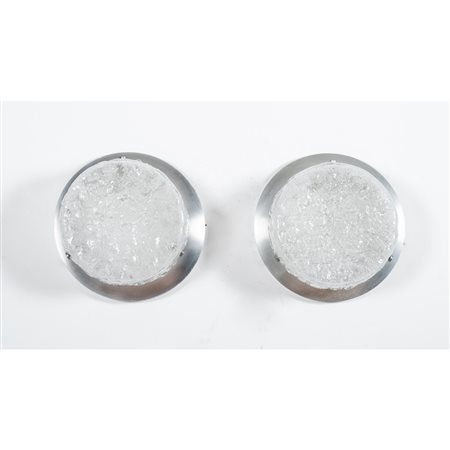 MAZZEGA (Attr.), Coppia di lampade da soffitto o parete