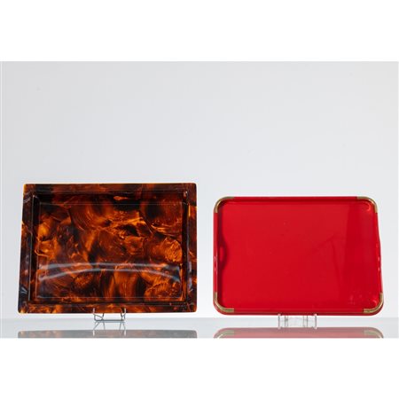 PRODUZIONE ITALIANA 1970 ca., Due vassoi