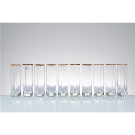 NASON MORETTI, Dieci bicchieri in vetro