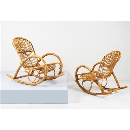 BONACINA (Attr.), Coppia di sedie