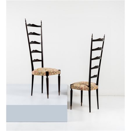 PAOLO BUFFA (Attr.), Coppia di sedie modello “Chiavarine”