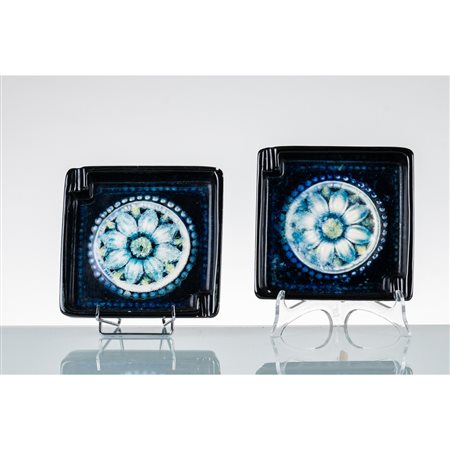 ALDO LONDI, Coppia di posacenere della serie “Rimini Blu”