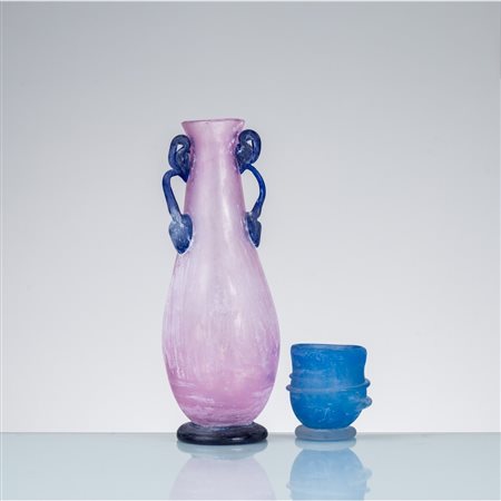 ZANE E MAESTRI MURANESI, Due vasi in vetro