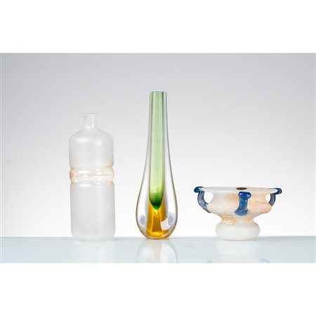 GIO. CENEDESE, SALVADORI, SEGUSO (Attr.), 2 Vasi e bottiglia