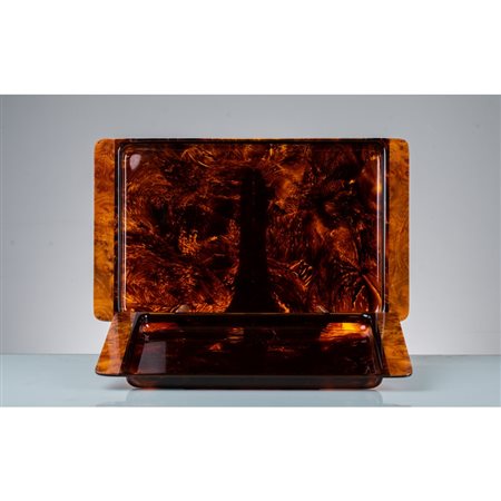 GUZZINI, Coppia di vassoi