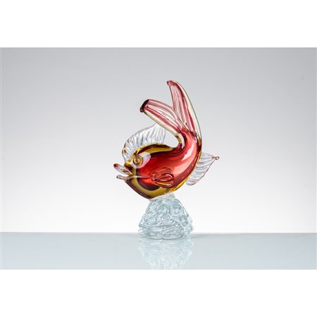 FLAVIO POLI (Attr.), Figura di pesce in vetro