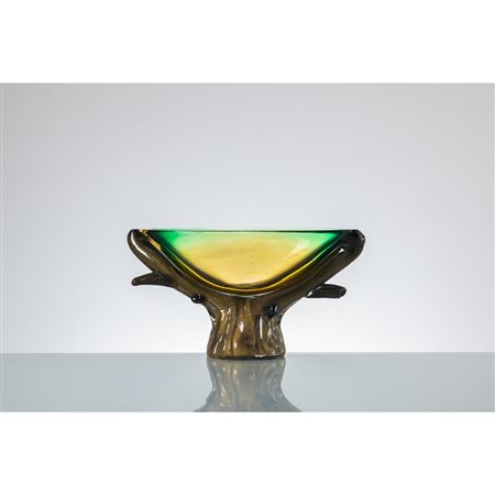 FLAVIO POLI, Coppa in vetro