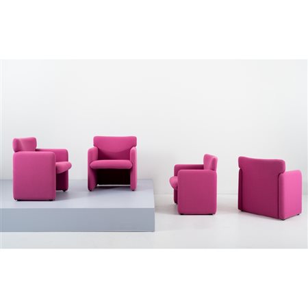 TECNO, Quattro poltrone modello “PS148”