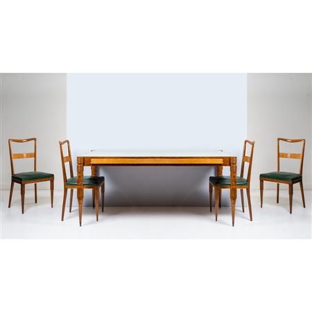 PIER LUIGI COLLI, Tavolo e quattro sedie
