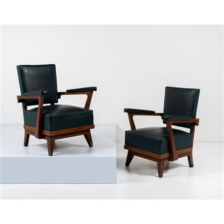 PRODUZIONE BELGA 1940 ca., Coppia di poltrone