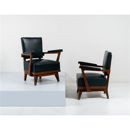 PRODUZIONE BELGA 1940 ca., Coppia di poltrone