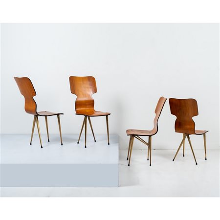 PRODUZIONE ITALIANA 1950 ca., Quattro sedie
