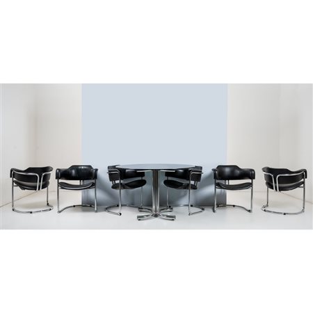 VITTORIO INTROINI (Attr.), Sei poltrone e tavolo