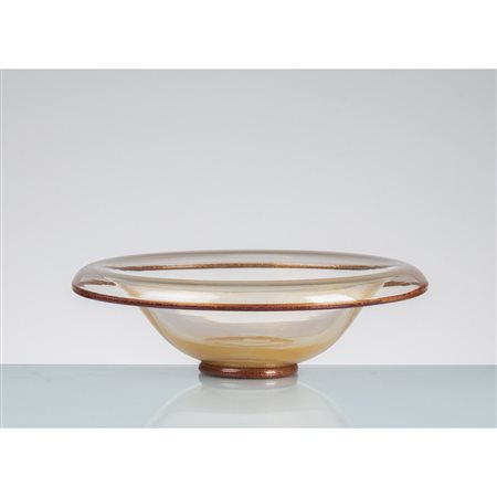 BAROVIER E TOSO, Coppa centrotavola in vetro