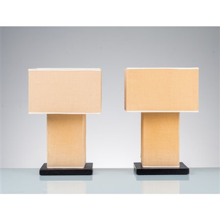 PRODUZIONE ITALIANA 1970 ca., Coppia di lampade da tavolo