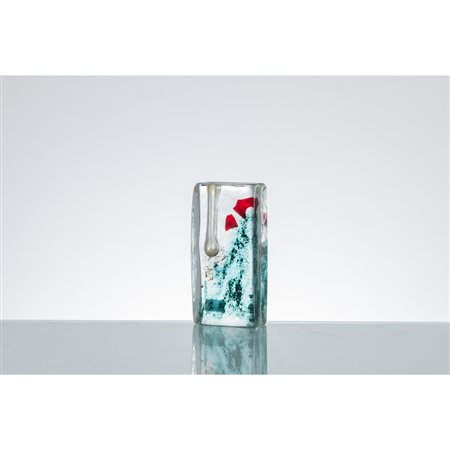 ALFREDO BARBINI, Vaso in vetro
