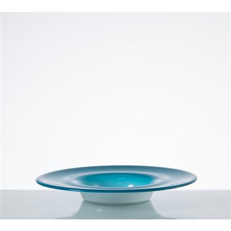 VENINI (Attr.), Grande piatto in vetro