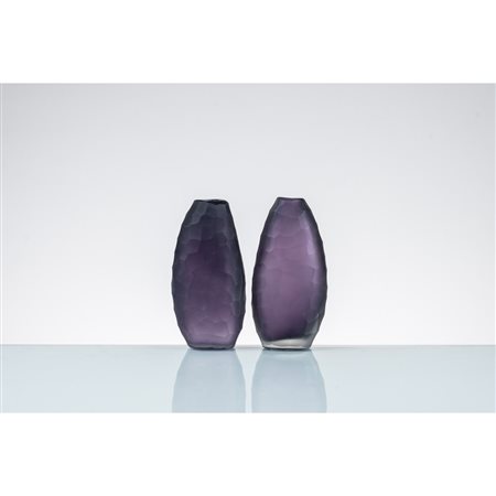 FORNACE VENEZIANA, Coppia di vasi in vetro