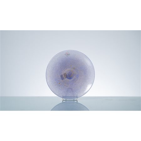 BAROVIER E TOSO, Piatto circolare in vetro