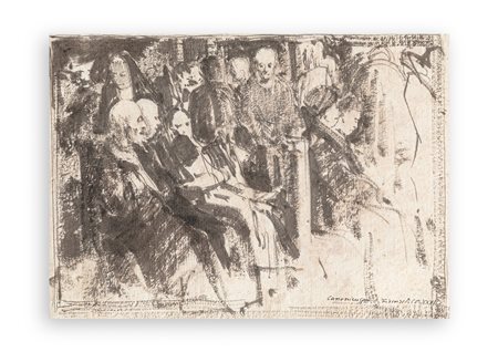 PIETRO ANNIGONI (1910-1988) - Gruppo di persone, 1931