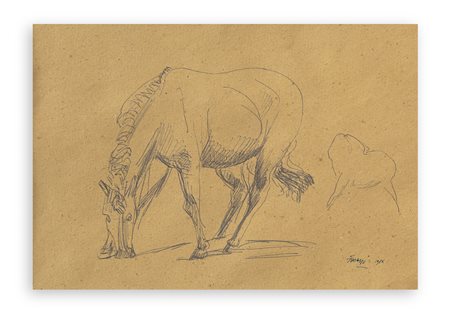 FERRUCCIO FERRAZZI(1891-1978) - Cavalli, 1936