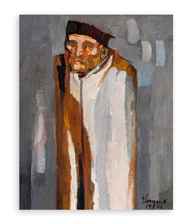 TRENTO LONGARETTI (1916-2017) - Vecchio in bianco e grigio, 1972