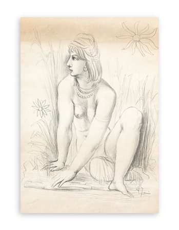 ACHILLE FUNI (1890-1972) - Senza Titolo (Figura), 1962-1963 circa