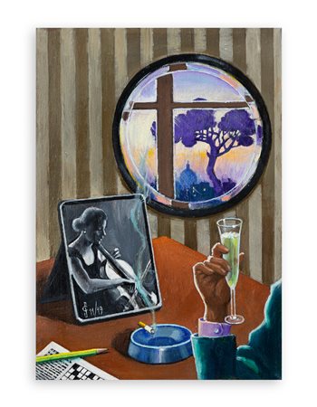 SERGIO CECCOTTI (1935) - Champagne a fine giornata, 2019