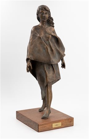 LEONARDO LUCCHI (1952) - Lina con il mantello, 2001