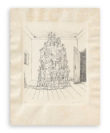 GIORGIO DE CHIRICO (1888-1978) - Il Trofeo, 1973