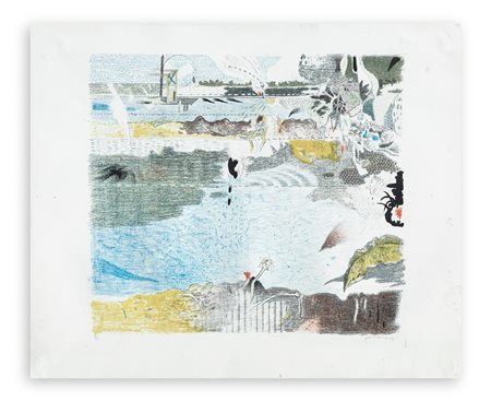 GIANFRANCO FERRONI (1927-2001) - Racconto del lago I, 1964