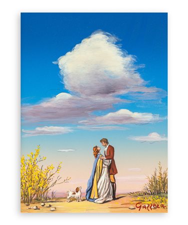 ROMANO GAZZERA (1906-1985)  - Incontro sotto la nuvola, 1982