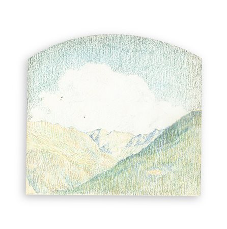 CARLO PRADA (1884-1960) - Senza Titolo (Paesaggio divisionista)