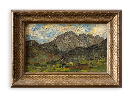 PAOLO PUNZO (1906-1979) - Senza Titolo (Paesaggio montano)