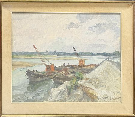 EMILIO KALCHSCHMIDT, "Imbarcazioni", 1962