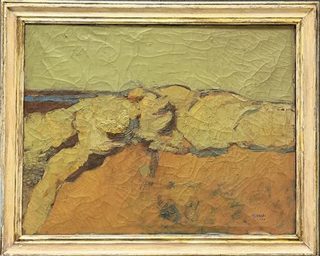 CARLO FERRARI, "Figura reclinata", 1976